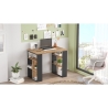 Scrivania Libreria 90x60x74H Rovere E Antracite Bremen