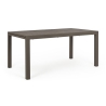 Set Da Pranzo Per Esterni Tavolo In Alluminio Allungabile 90x160-240 Cm + 8 Sedie Tortora