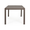 Set Da Pranzo Per Esterni Tavolo In Alluminio Allungabile 90x160-240 Cm + 8 Sedie Tortora
