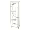 Colonna Bagno Multiuso Con Vano Portascope 50x36x165H Bianco Daisy
