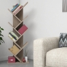 Libreria Da Terra Design Moderno 46x22x128H Rovere Effetto Legno Hitit
