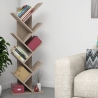 Libreria Da Terra Design Moderno 46x22x128H Rovere Effetto Legno Hitit