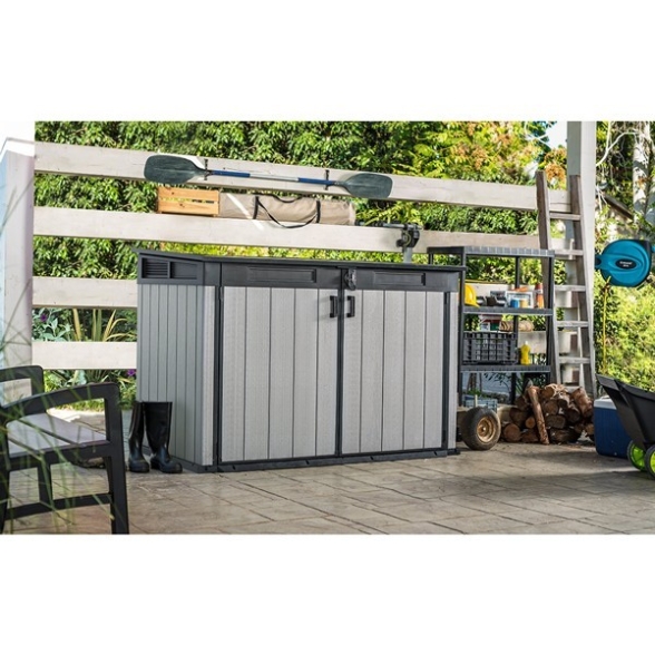 Box Porta Attrezzi Da Esterni In Resina 190,5x109,3x132,5H Grande Store Keter