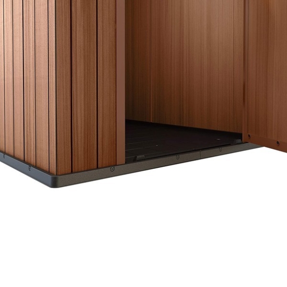 Casetta Da Giardino In Resina 125,8x184,5x205,1H Cm Darwin 4x6 Marrone Keter