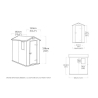 Casetta Da Giardino In Resina 130x192x198H Cm Manor 4x6 Grigio Keter