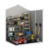 Casetta Da Giardino In Resina 185x152x226H Cm Manor 6x5 Nero Keter Finestre Frontali