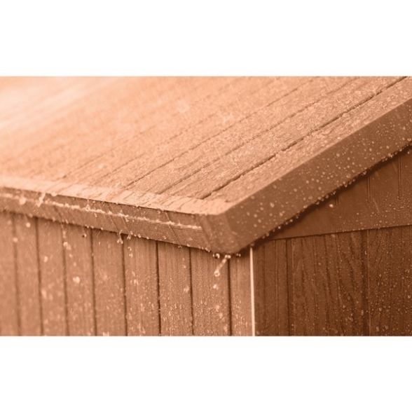 Casetta Da Giardino In Resina 190x122x221H Cm Darwin 6x4 Marrone Keter