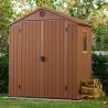 Casetta Da Giardino In Resina 190x122x221H Cm Darwin 6x4 Marrone Keter