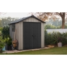 Casetta Da Giardino In Resina 229x223,5x242H Cm Oakland 757 Grigio Keter