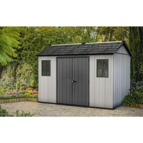 Casetta Da Giardino In Resina 350x230x254H Cm Oakland 1175SD Grigio Keter