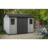 Casetta Da Giardino In Resina 350x230x254H Cm Oakland 1175SD Grigio Keter