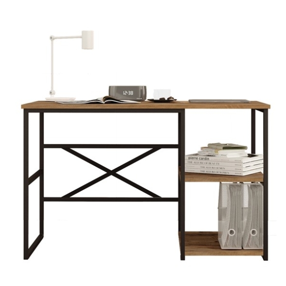 Scrivania Industrial Con Ripiani Laterali 120x60x75H Voyage DX