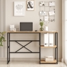Scrivania Industrial Con Ripiani Laterali 120x60x75H Voyage DX