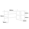 Scrivania Industrial Con Ripiani Laterali 160x60x75H Voyage DX