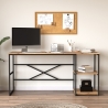 Scrivania Industrial Con Ripiani Laterali 160x60x75H Voyage DX
