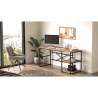 Scrivania Industrial Con Ripiani Laterali 160x60x75H Voyage DX