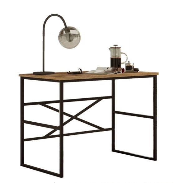Scrivania Industrial Ferro E Legno 100x60x75H Voyage