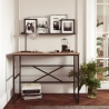 Scrivania Industrial Ferro E Legno 100x60x75H Voyage