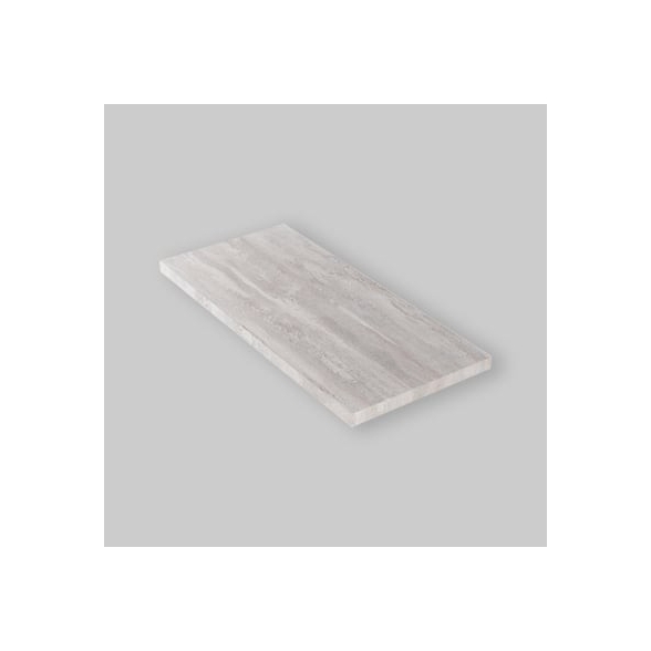 Mensola Da Bagno Per Lavabo Da Appoggio 80x46x4 Cm Effetto Cemento Grigio