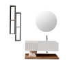 Composizione Bagno Sospesa 100 Cm Bianco Opaco Itaca