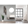 Composizione Bagno Sospesa 100 Cm Bianco E Grigio Itaca