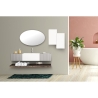 Composizione Bagno Sospesa 140 Cm Bianco E Grigio Itaca