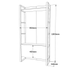 Mobile Ingresso Con Scarpiera Specchio E Appendiabiti 90x34x180 Fiona DX