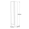 Mobile Ingresso Con Scarpiera Specchio E Appendiabiti 90x34x180 Fiona DX