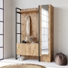 Mobile Ingresso Con Scarpiera Specchio E Appendiabiti 90x34x180 Fiona DX