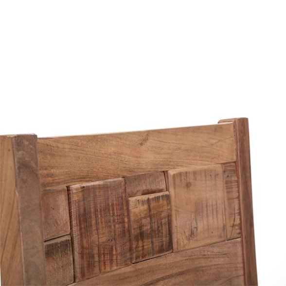 Sedia Da Pranzo In Legno Di Acacia 45x45x100 Stile Rustico Mumbai - 2PZ