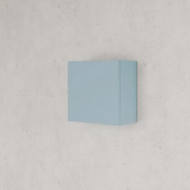 Pensile Da Bagno Quadrato 1 Anta Reversibile 30x30 Blu Pastello