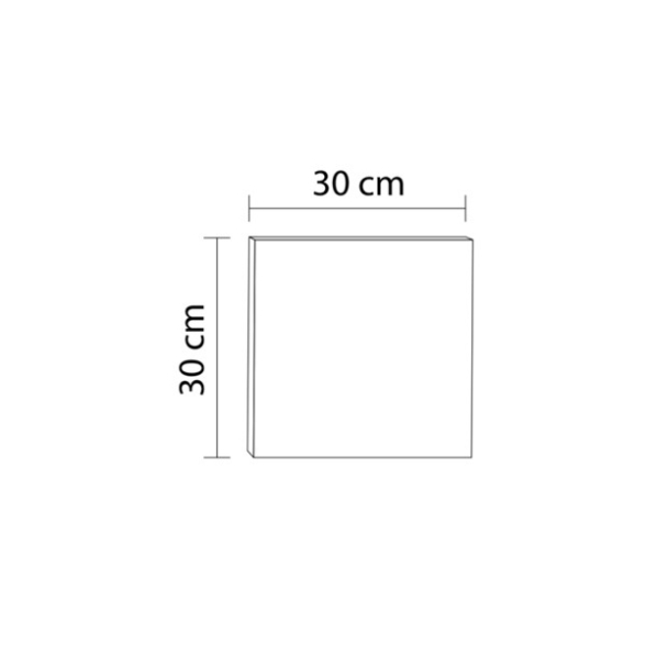 Pensile Da Bagno Quadrato 1 Anta Reversibile 30x30 Blu Pastello