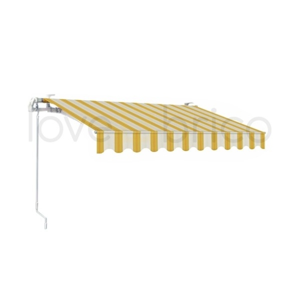 Tenda Da Sole Avvolgibile 300x200 Barra Quadra Gialla Sangiorgio