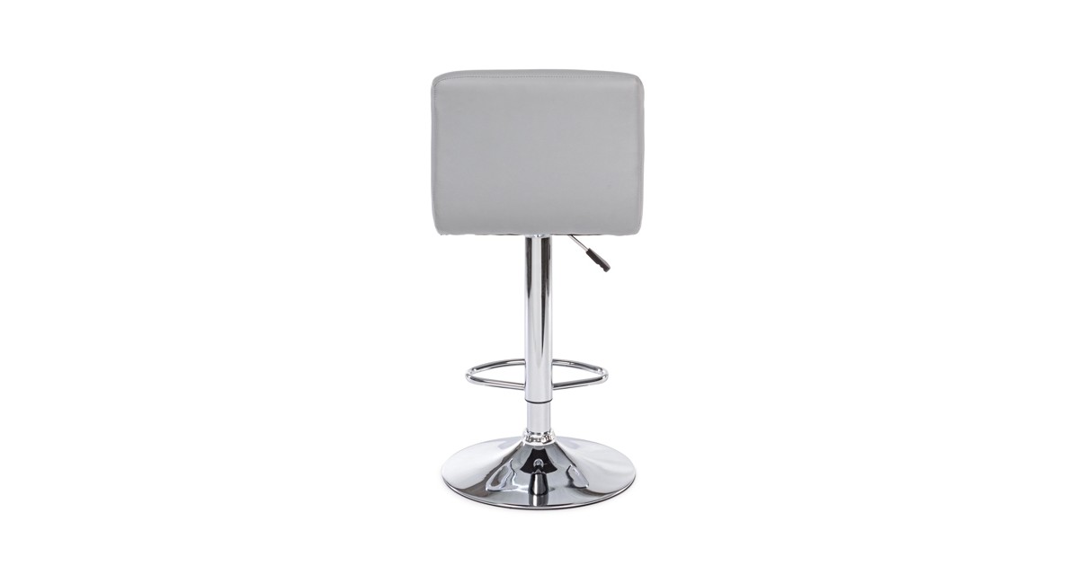 Sgabello Bar Cucina Moderno Regolabile Tessuto Imbottito Nashville Colore Bianco 70814684