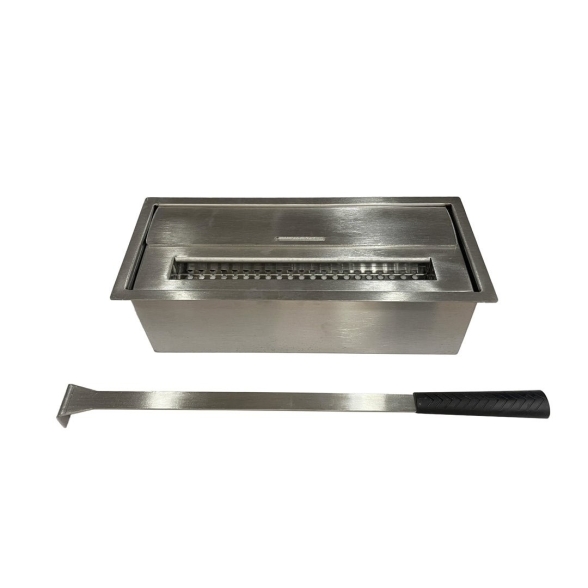 Bruciatore a bioetanolo 1.5LT ACCIAIO INOX 430SS L30 x P12.5 x H8.5 cm