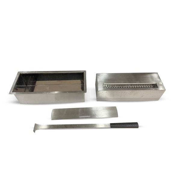 Bruciatore a bioetanolo 1.5LT ACCIAIO INOX 430SS L30 x P12.5 x H8.5 cm