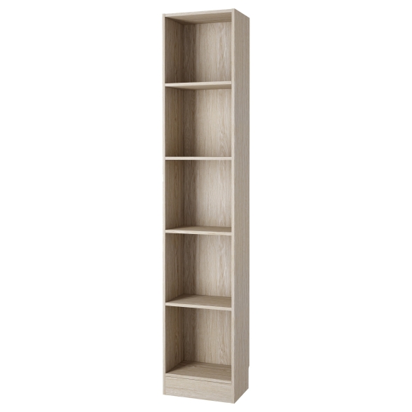 Libreria Ufficio Modulare 4 Ripiani 41x27x203 Effetto Legno Working