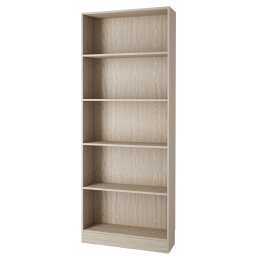 Libreria Ufficio Modulare 4 Ripiani 79x27x203 Effetto Legno Working