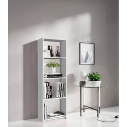 Libreria 3 Ripiani In Kit 45x25x138 Bianco