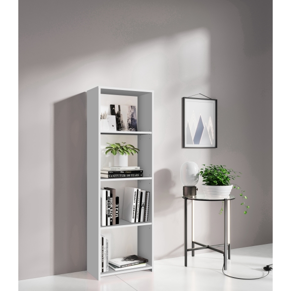 Libreria In Kit Scaffale Ufficio Bianco 45x25x138