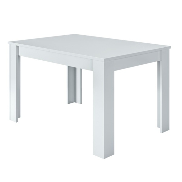 Tavolo allungabile rettangolare 140-190x90 Kendra Bianco Lucido