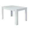 Tavolo allungabile rettangolare 140-190x90 Kendra Bianco Lucido