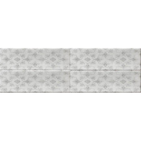 Rivestimento grès porcellanato 15,5 x 50 cm Elfos Ceramica Ciment Deco Grey