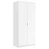 Armadio Guardaroba 2 Ante Con Barra Appendiabiti 81x52x180H Bianco