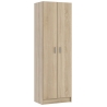 Armadio Multiuso 2 Ante 5 Ripiani 59x37x180 Rovere