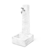 Fontana Da Giardino Effetto Pietra Clanezzo 28x31x65 Bianco KAM