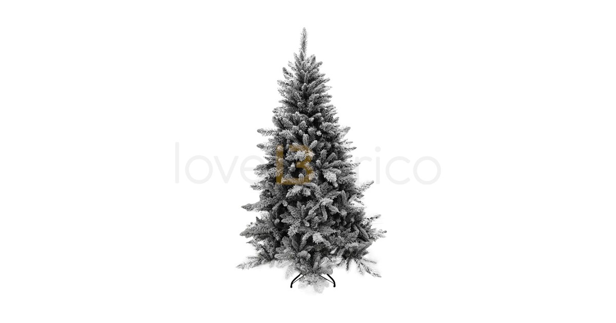 Albero Di Natale Innevato 180 Cm Grappa Pine 796 Rami - Diametro 105 Cm