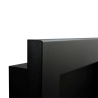 Camino a bioetanolo a parete o incasso Livorno Nero 90x12x40 con vetro