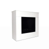 Camino a bioetanolo da terra in legno bianco Michelangelo 96x36x90h