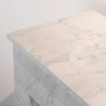 Camino a bioetanolo da terra BELLINI effetto marmo Bianco 96x35x96h